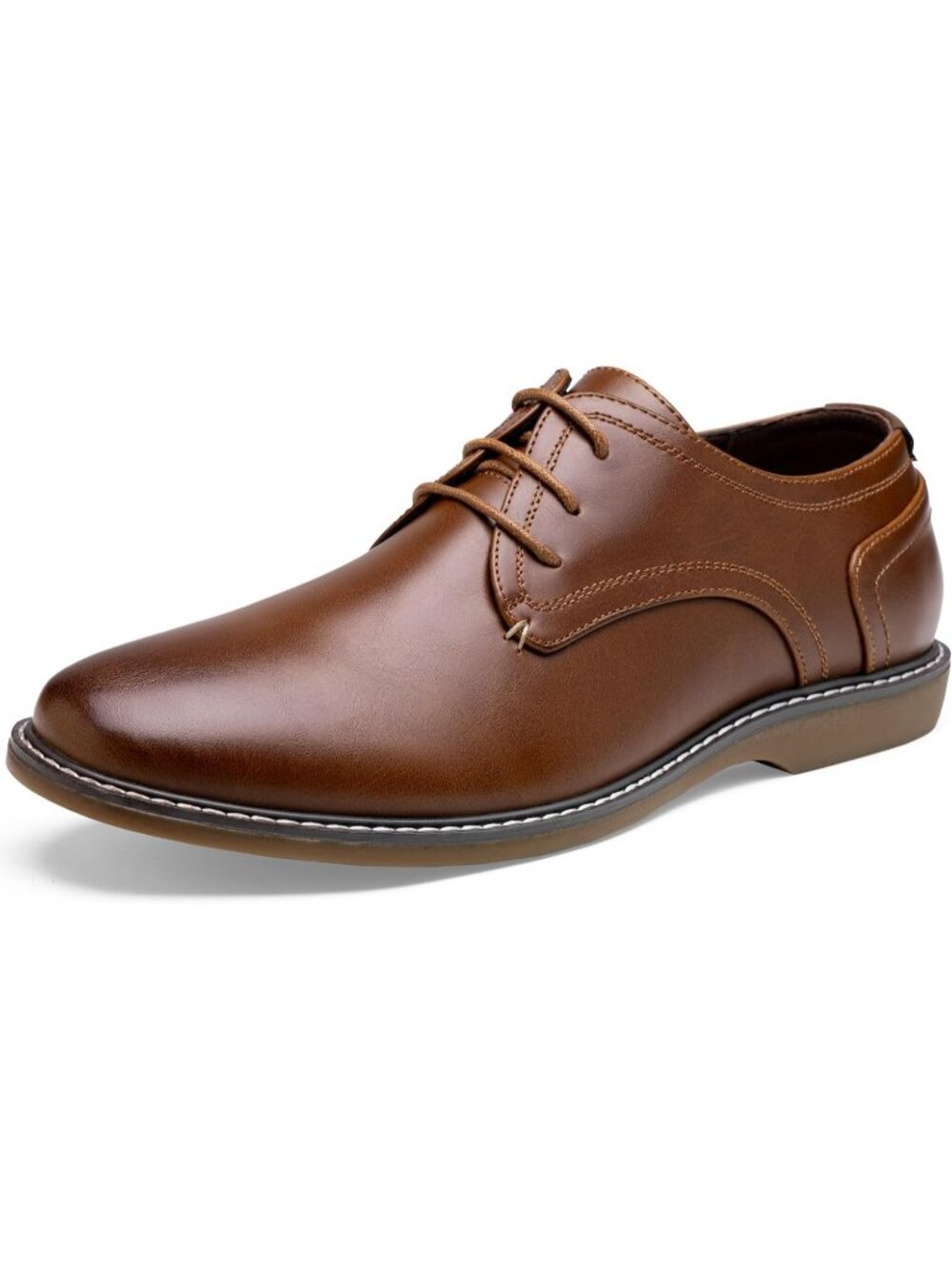 Mens Brown Breathable Upper Lace Up Retro Business Classic Dress Oxford Shoes